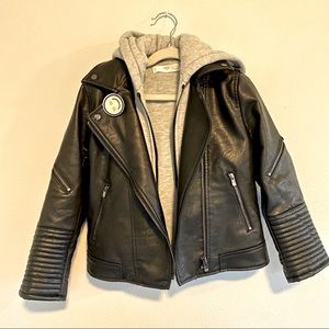 Mango kids leather jacket